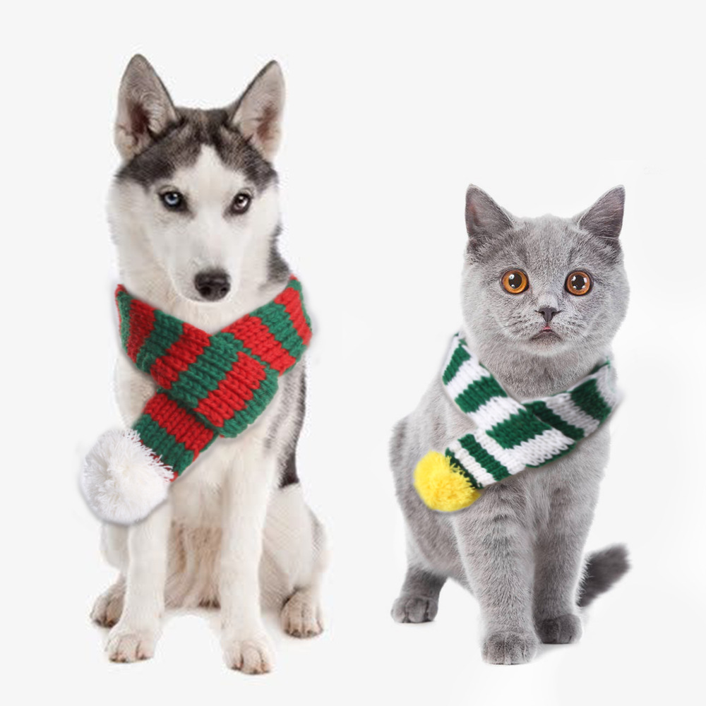 Pet Supplies Amazon - Amazon, gebreide kerstsjaal voor huisdieren, creatieve