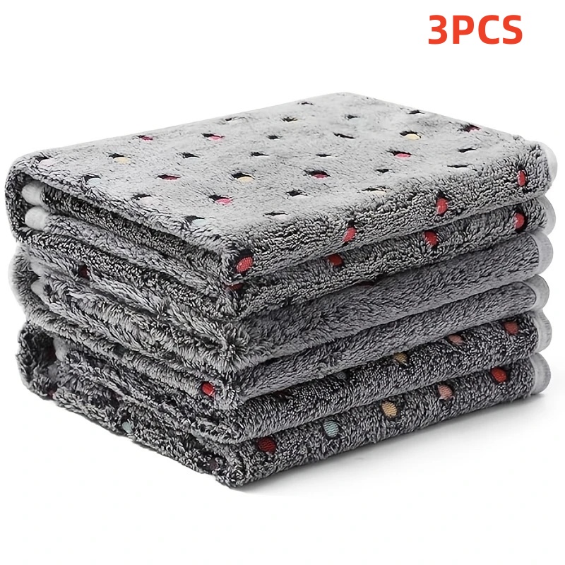 Pet Supplies Outlet - 3 STKS Zachte Pluizige Huisdier Deken